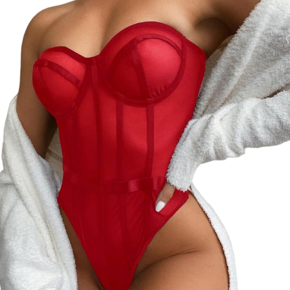 Strapless Backless Leotard Bodysuit